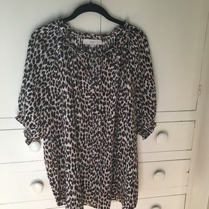 Loft leopard print top